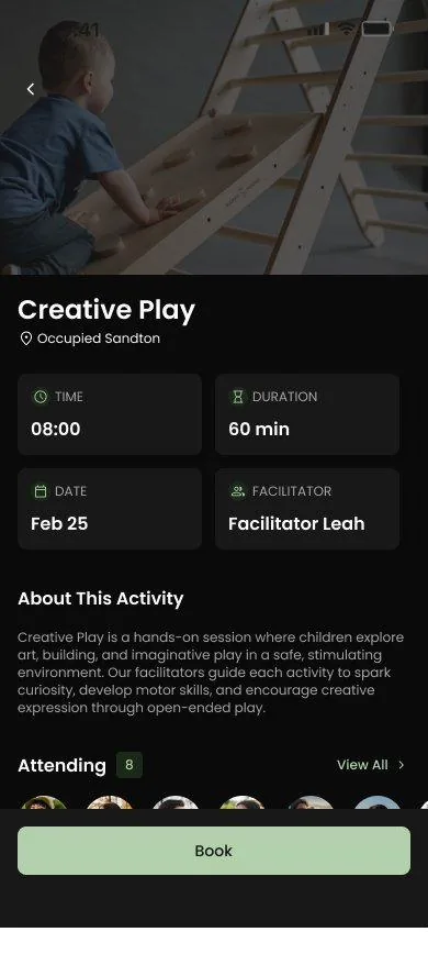 White-label member app for a kids activity brand
